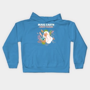 Make Earth Great Again - Earth Day Kids Hoodie